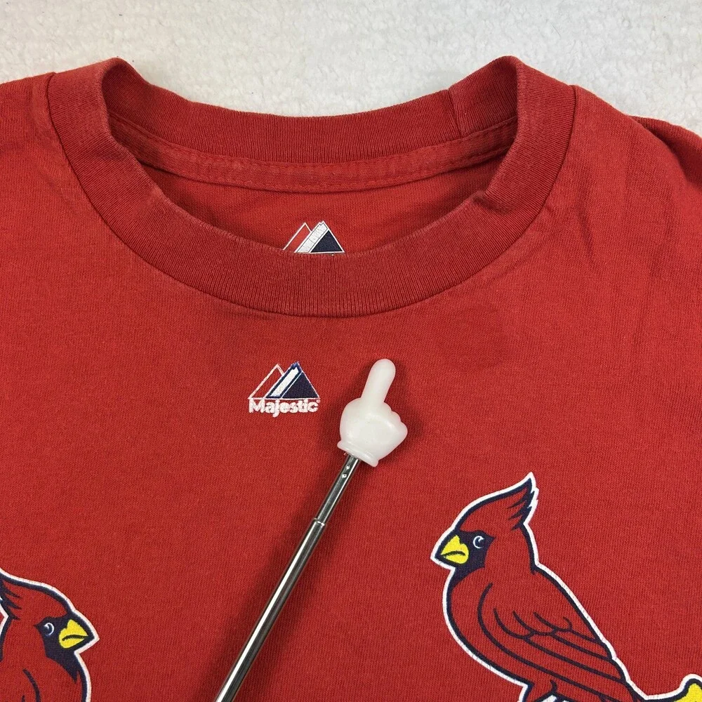 Majestic St. Louis Cardinals Shirt Mens Large Red Freese 23 Baseball MLB Tee